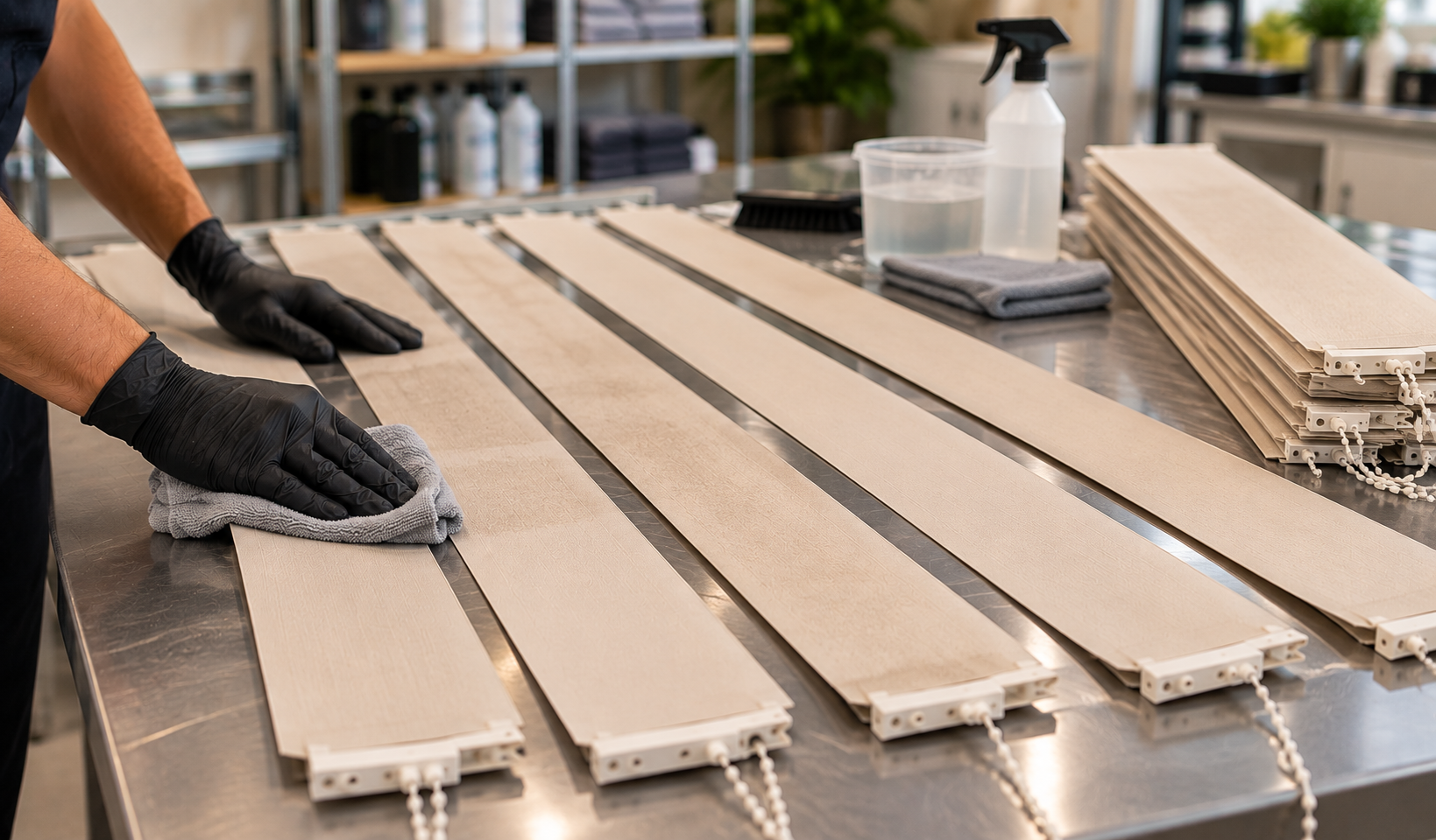 Manutenção e higienização de persianas e cortinas